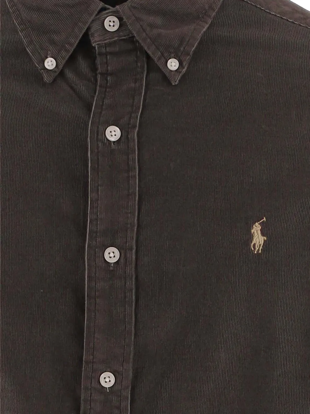 Polo Ralph Lauren Custom Fit ribfluwelen overhemd Bruin