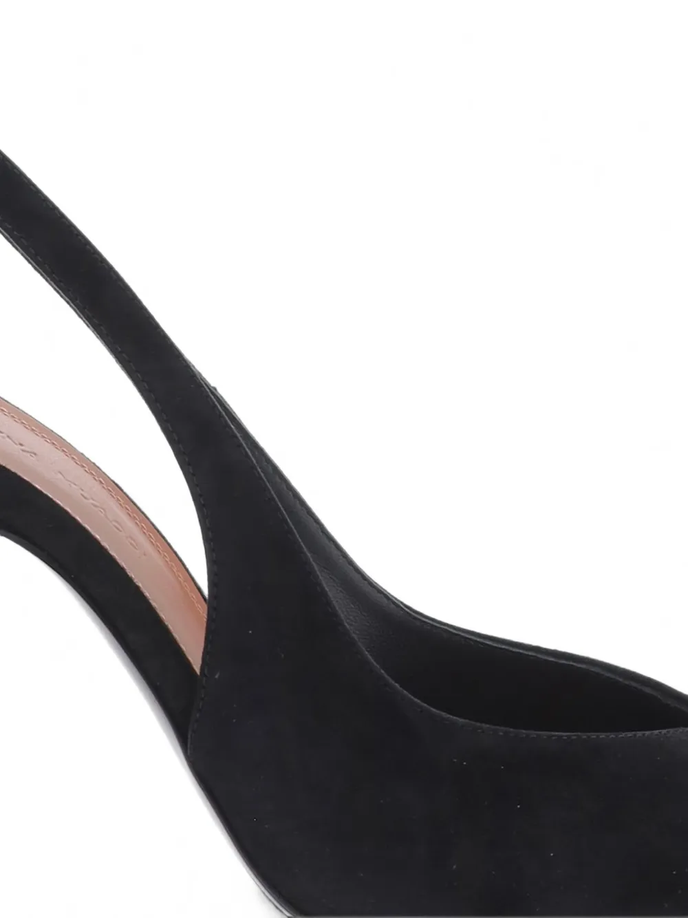 Amina Muaddi Anok pointed-toe slingback pumps Zwart