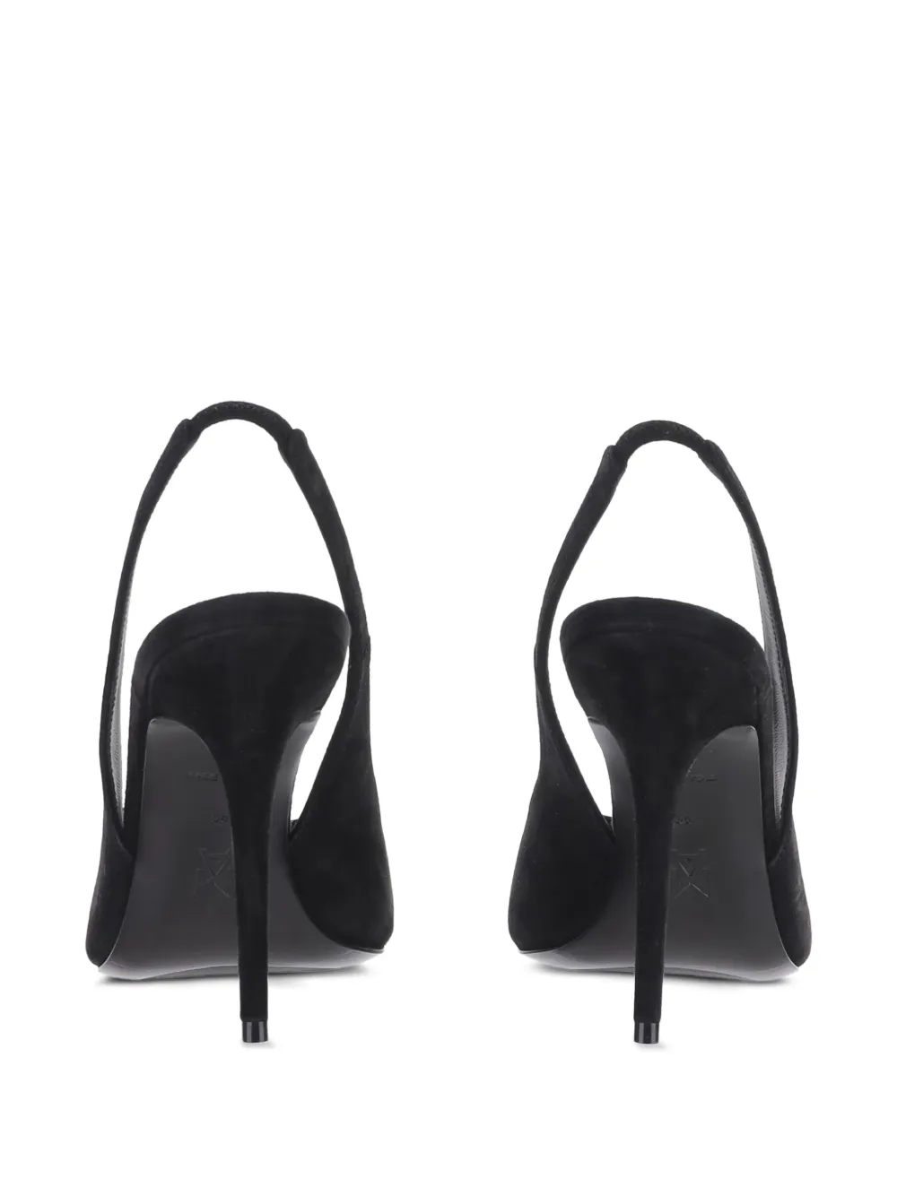 Amina Muaddi Anok pointed-toe slingback pumps Zwart