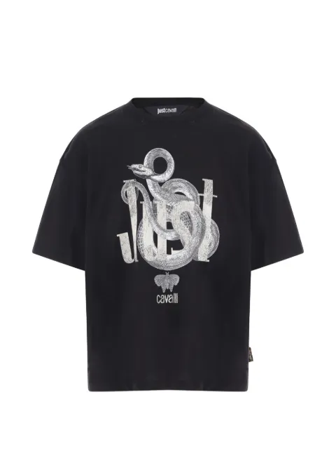 Just Cavalli snake-print T-shirt