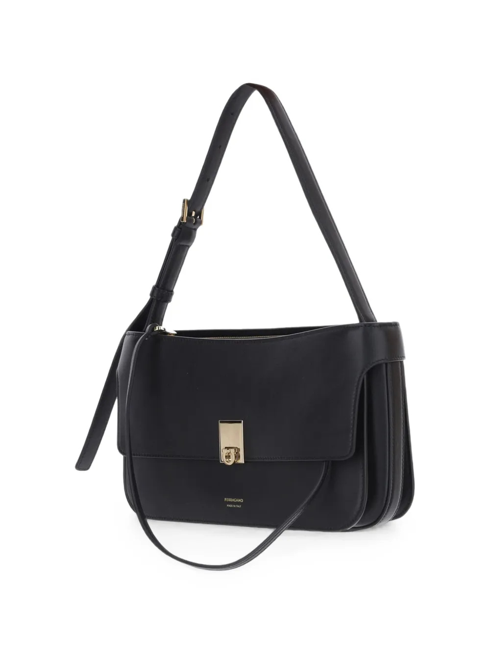 Ferragamo Kleine Cara schoudertas Zwart