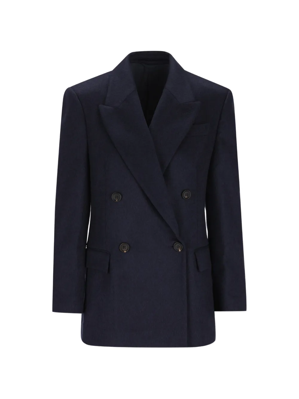 Brunello Cucinelli double-breasted peak-lapels blazer - Blu