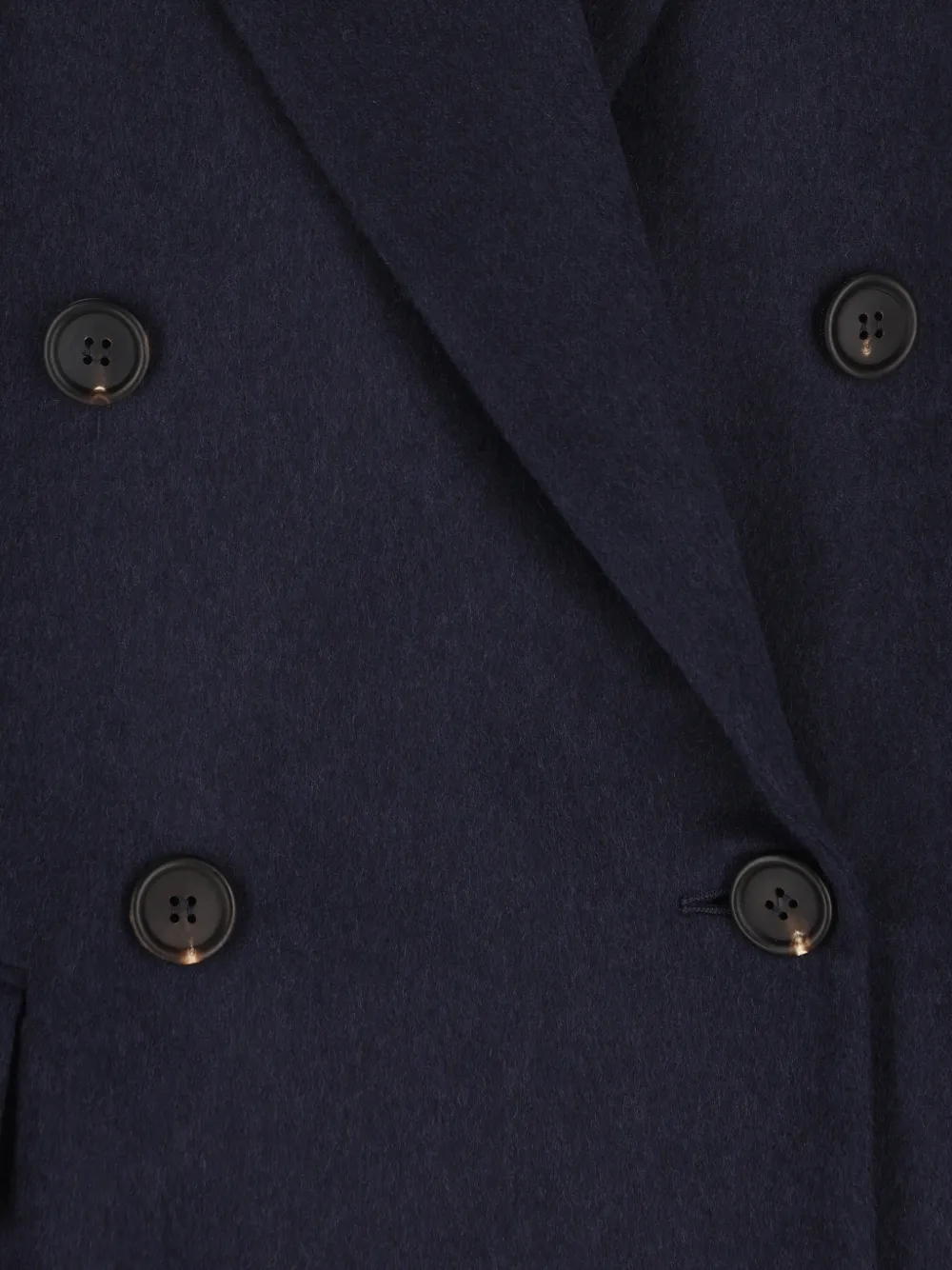 Brunello Cucinelli Blazer met dubbele rij knopen en puntige revers Blauw