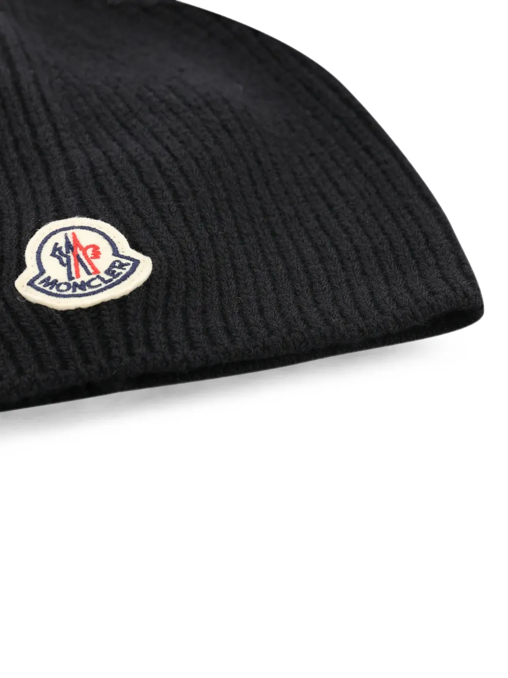 Moncler Ribgebreide muts Zwart