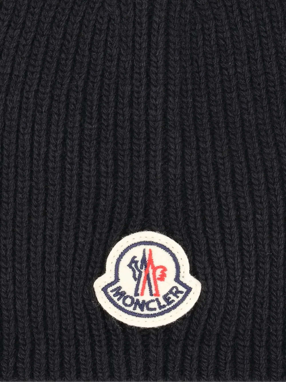 Moncler Ribgebreide muts Zwart