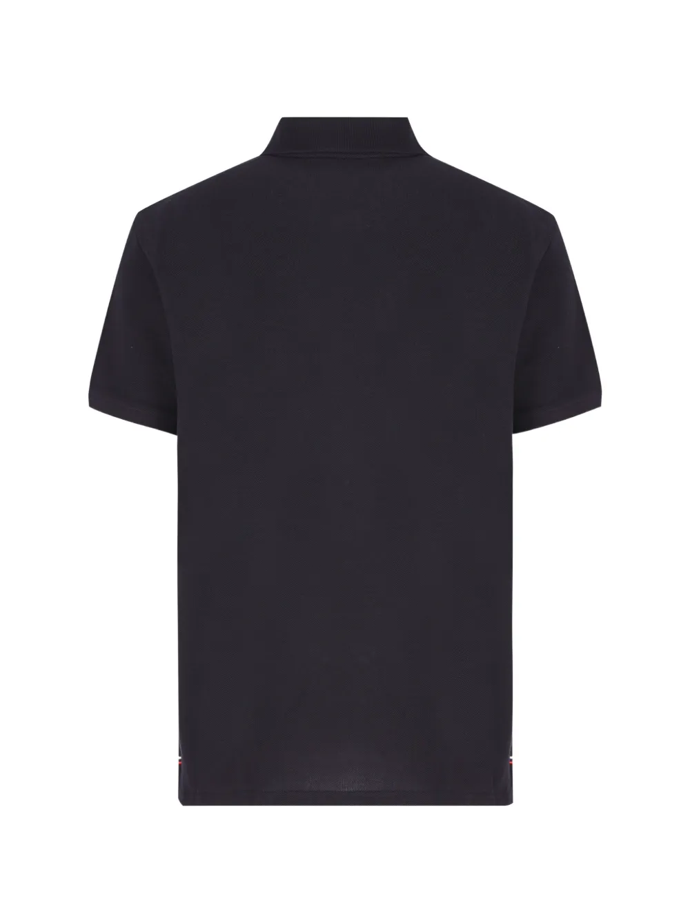 Moncler Piquet poloshirt met logo-patch Blauw