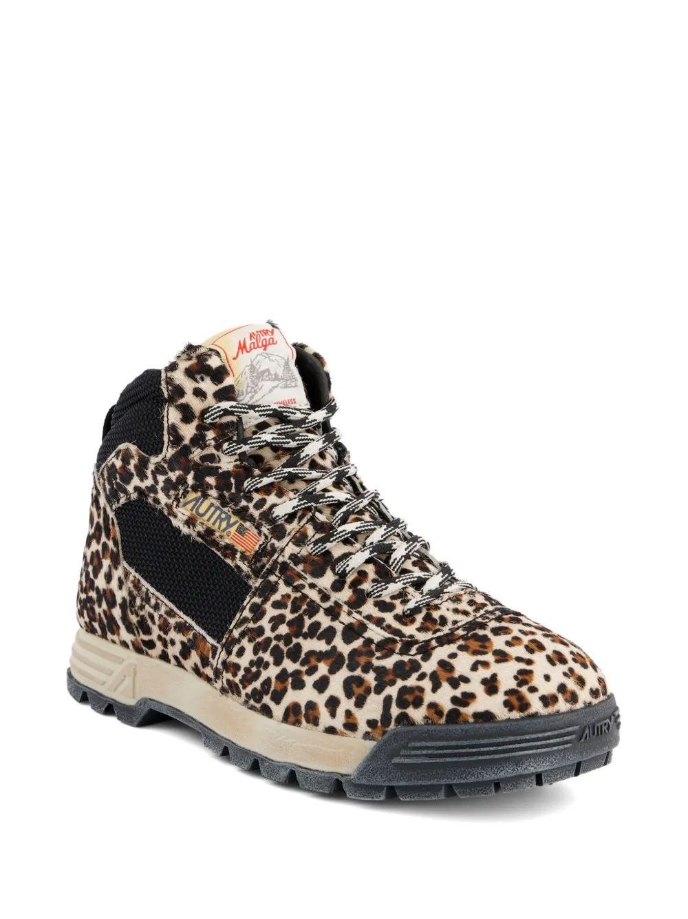 Autry Malga leopard-print sneakers Beige