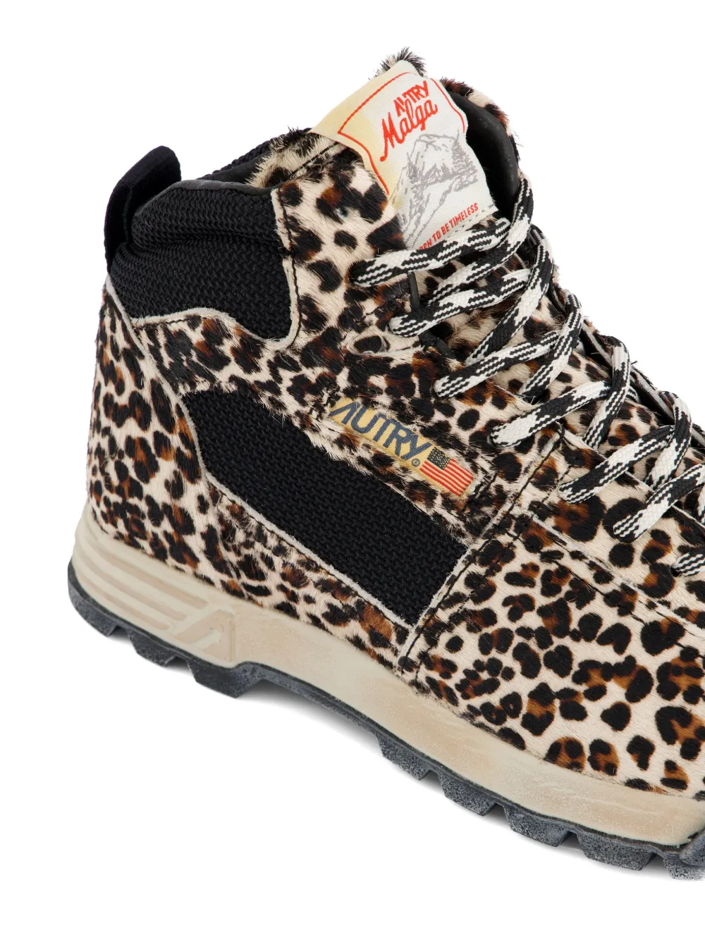 Autry Malga leopard-print sneakers Beige