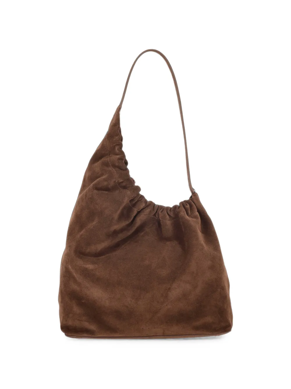 Aesther Ekme Demi Lune Cloud gathered shoulder bag - Braun