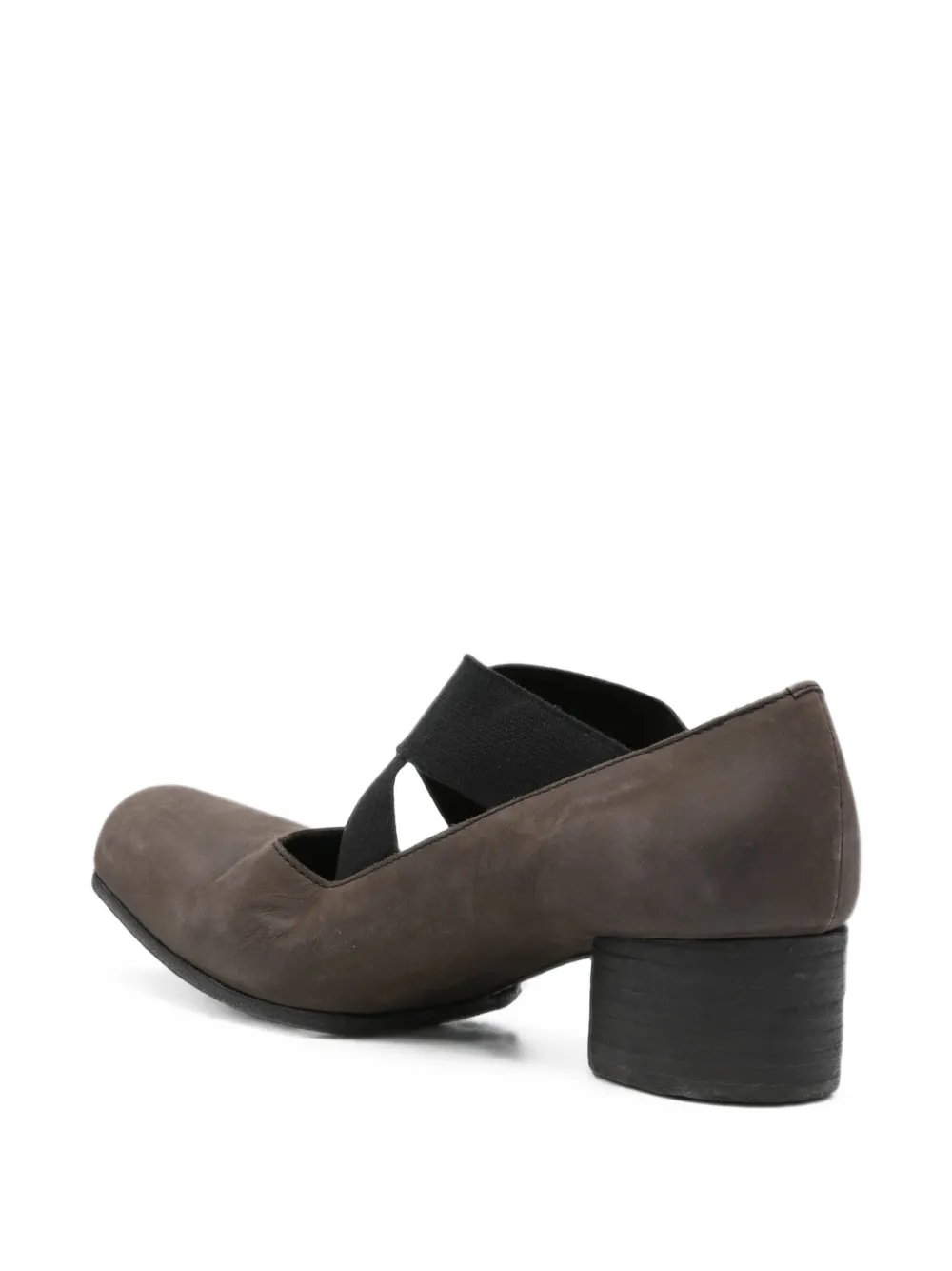 Uma Wang cross-strap square-toe pumps Bruin