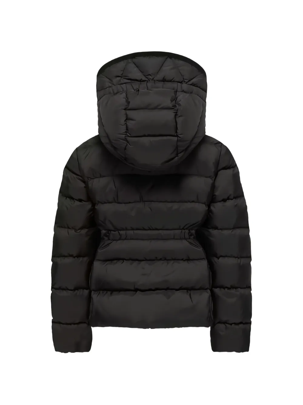 Moncler Enfant hooded quilted jacket Zwart