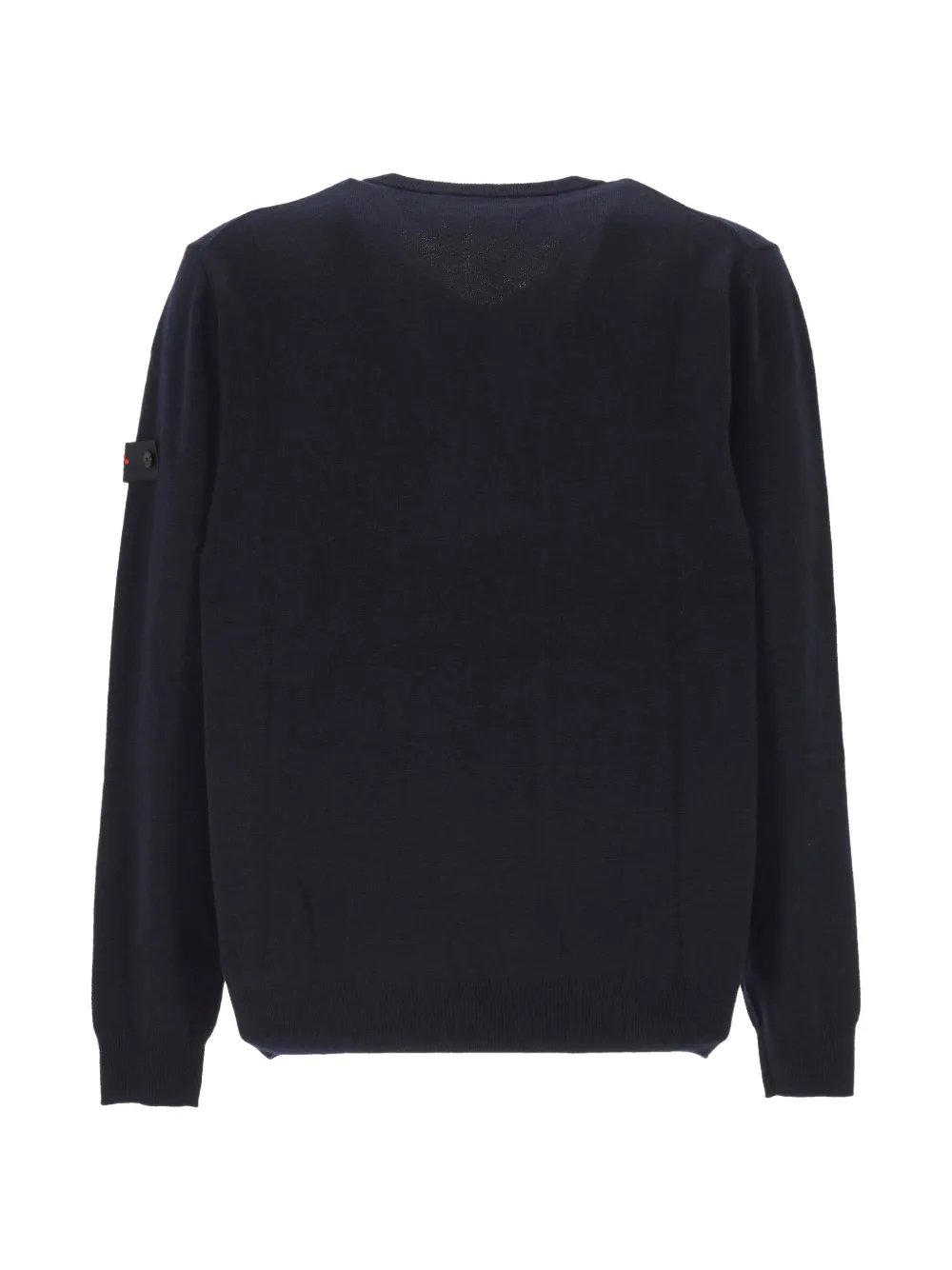 Peuterey Trui met V-hals en logopatch Blauw
