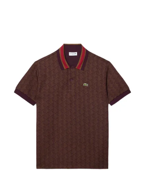 Lacoste polo à logo en jacquard