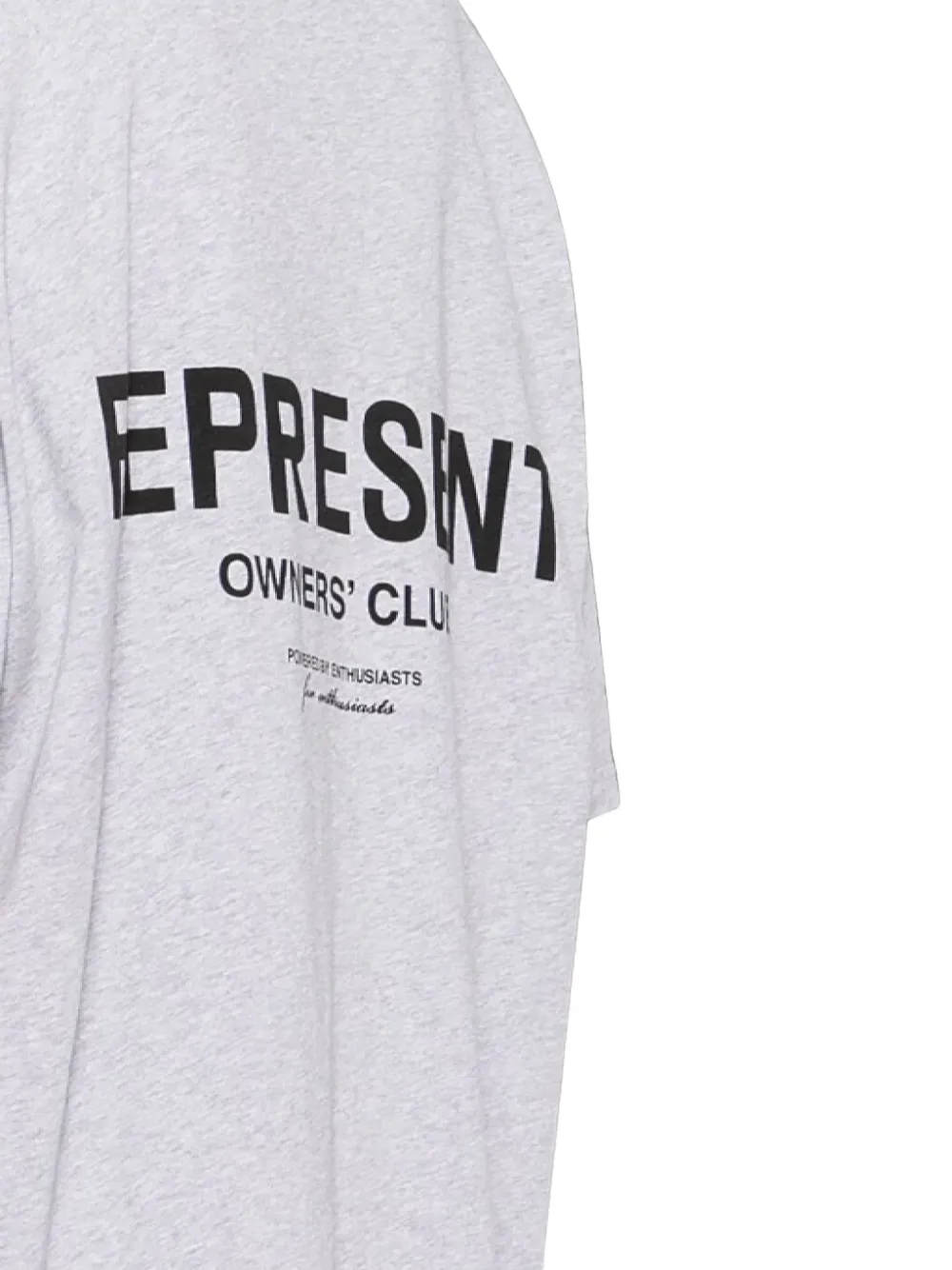 Represent Owners' Club T-shirt met logoprint Grijs