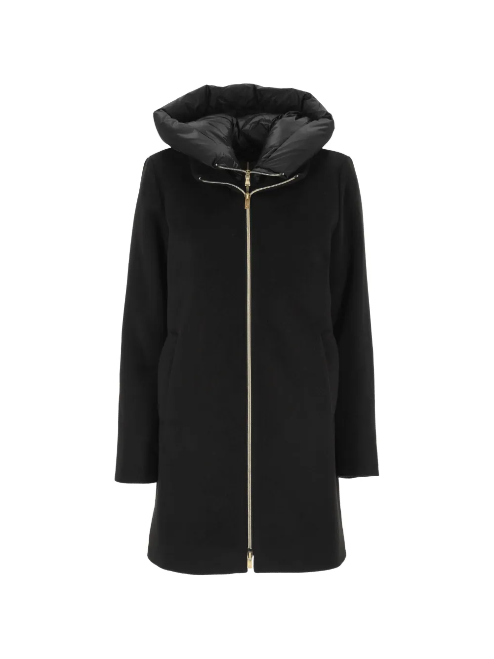 EMME quilted-hood zip-up jacket · 40