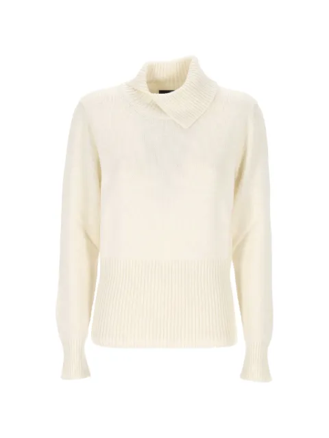Gran Sasso Gerippter Pullover mit Schalkragen