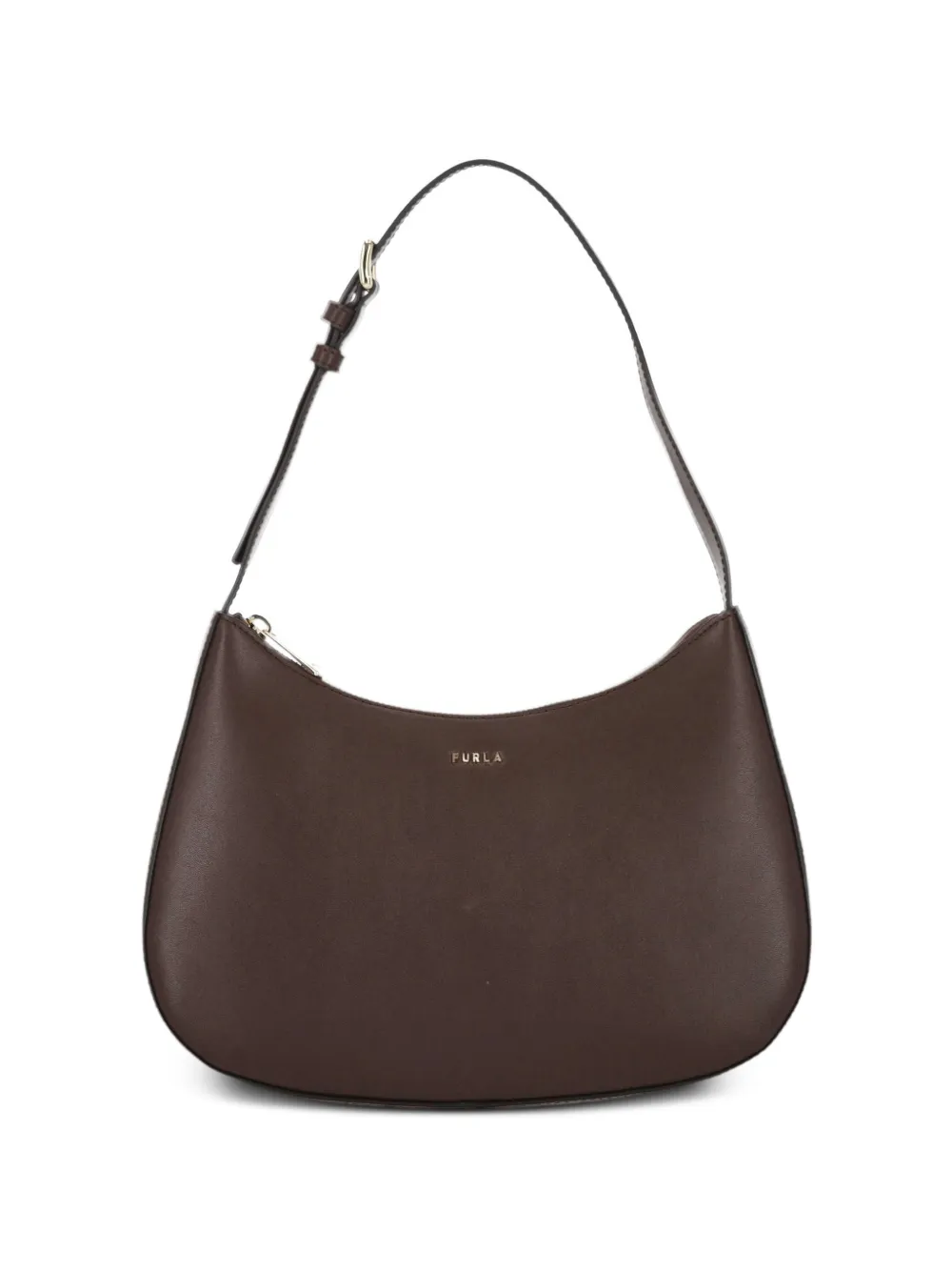 Furla logo-lettering leather shoulder bag