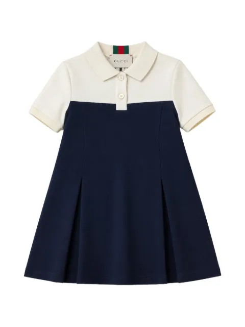 Gucci Kids colour-block pleated dress
