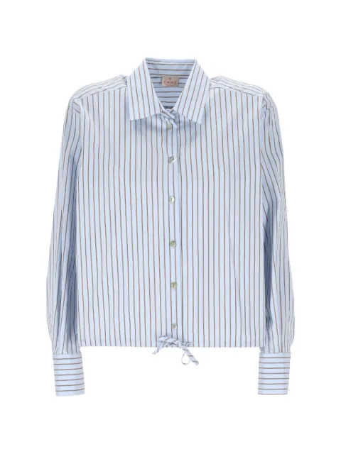 EMME striped drawstring shirt