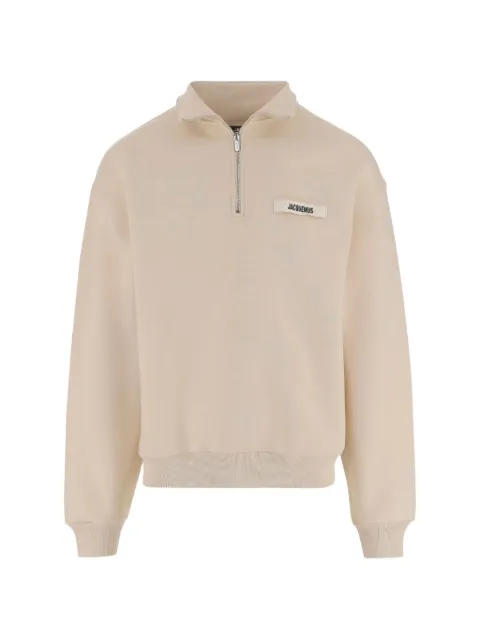 Jacquemus The Gros Grain zipped-rollneck sweatshirt