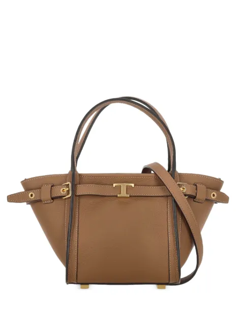 Tod's T Signature shopping bag in leather mini