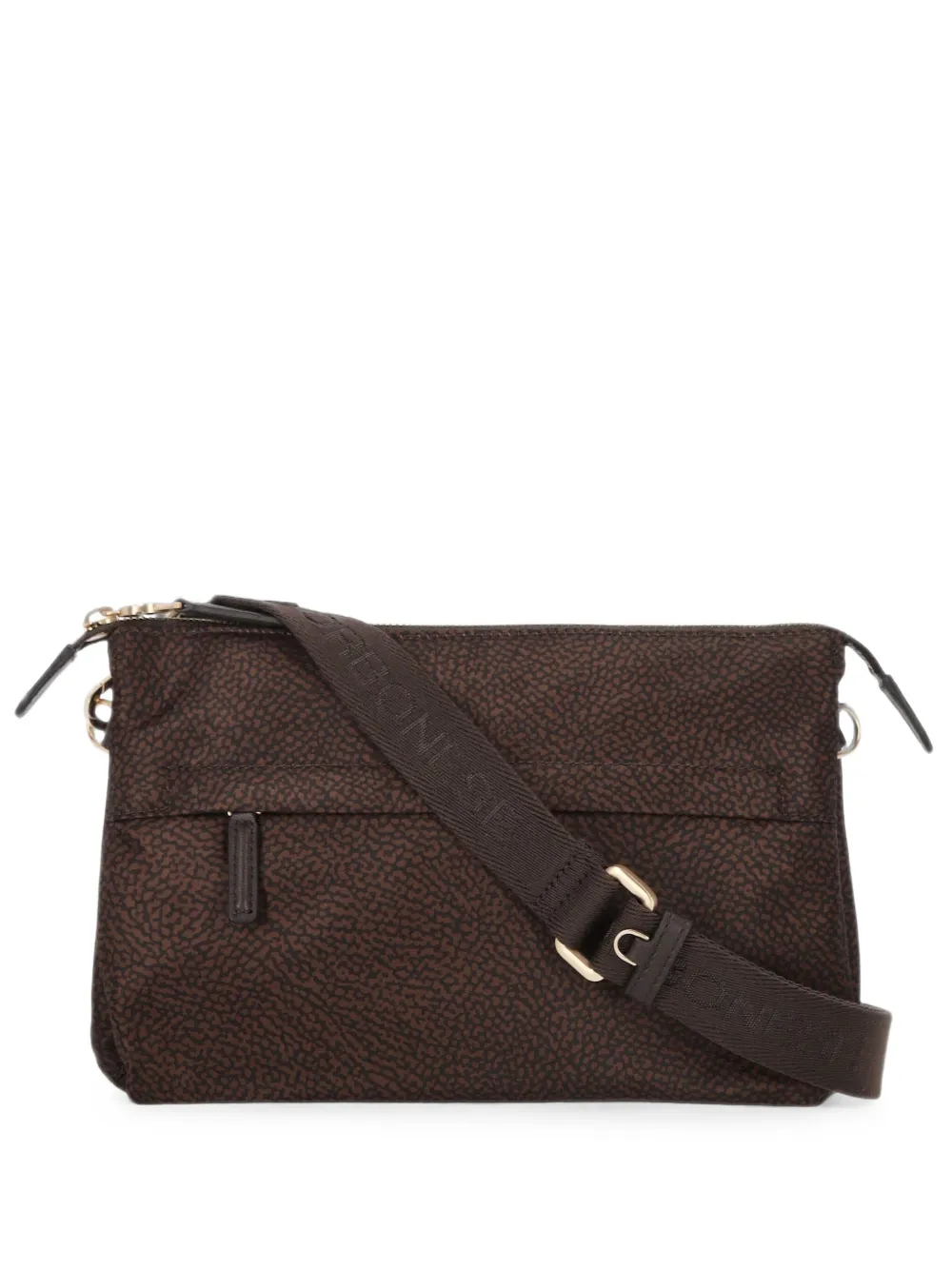 Borbonese monogram-print shoulder bag - Marrone