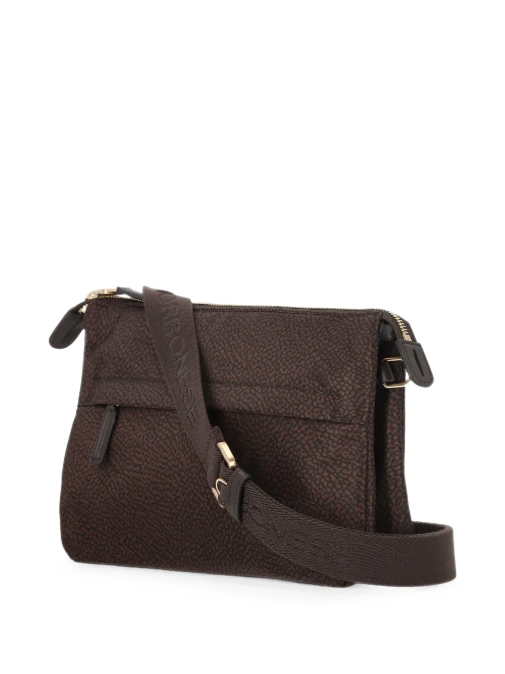 Borbonese Schoudertas met monogram-print Bruin