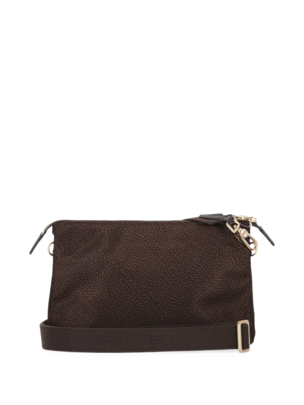 Borbonese Schoudertas met monogram-print Bruin