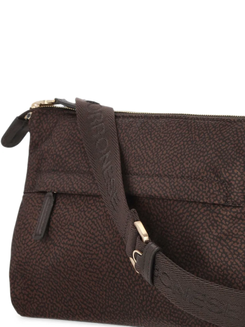 Borbonese Schoudertas met monogram-print Bruin