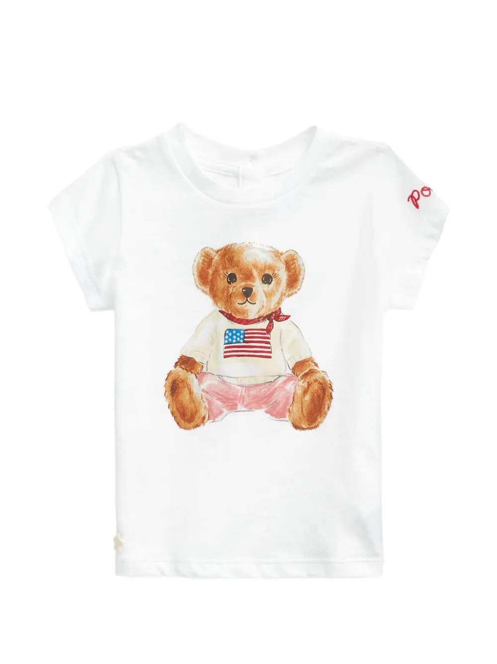 POLO RALPH LAUREN KIDS Polo Bear cotton T-shirt - Bianco