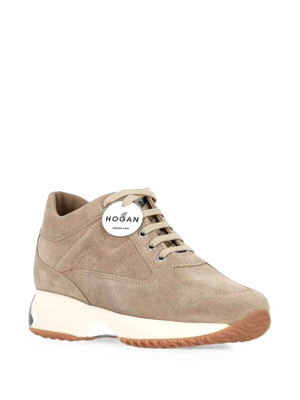 Hogan Interactive suede sneakers Beige
