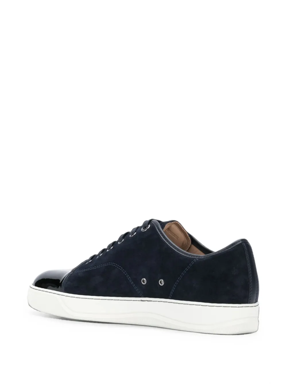 Lanvin DBB1 lakleren en suède sneakers Blauw