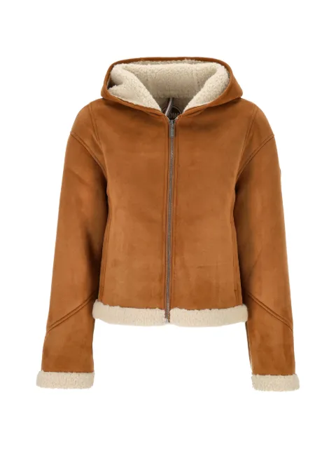 Colmar hooded shearling-effect jacket