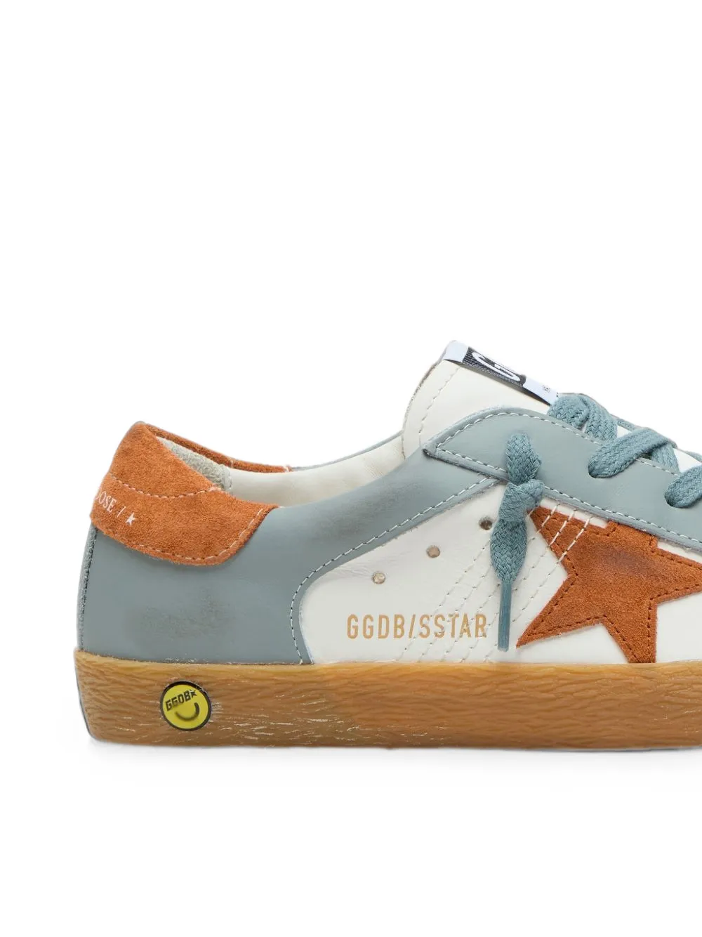 Golden Goose Kids Super-Star leather sneakers Wit