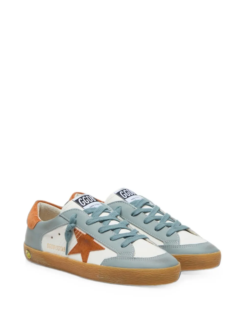 Golden Goose Kids Super-Star leather sneakers Wit