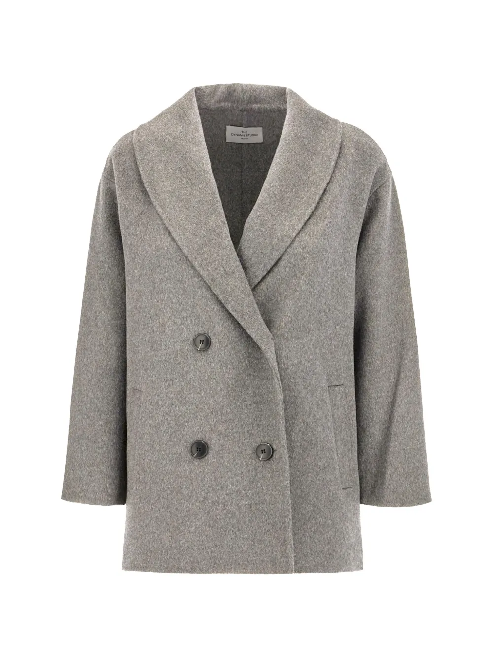 THE DYNAMIS STUDIO double-breasted shawl-lapel coat