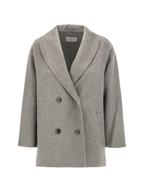 THE DYNAMIS STUDIO double-breasted shawl-lapel coat