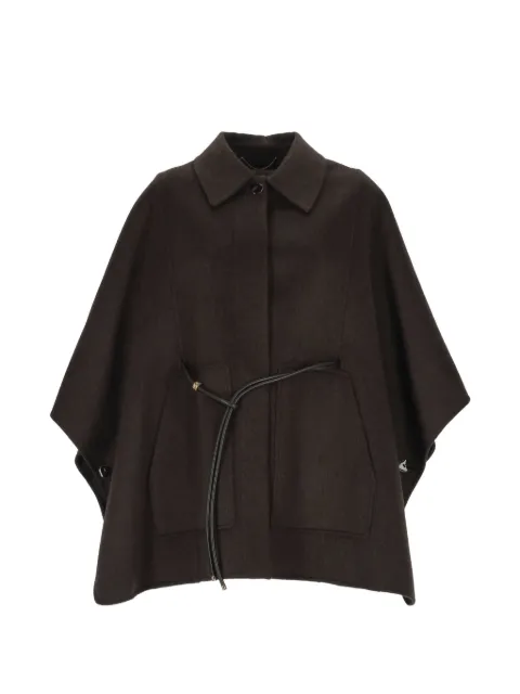Agnona belted cape-style coat