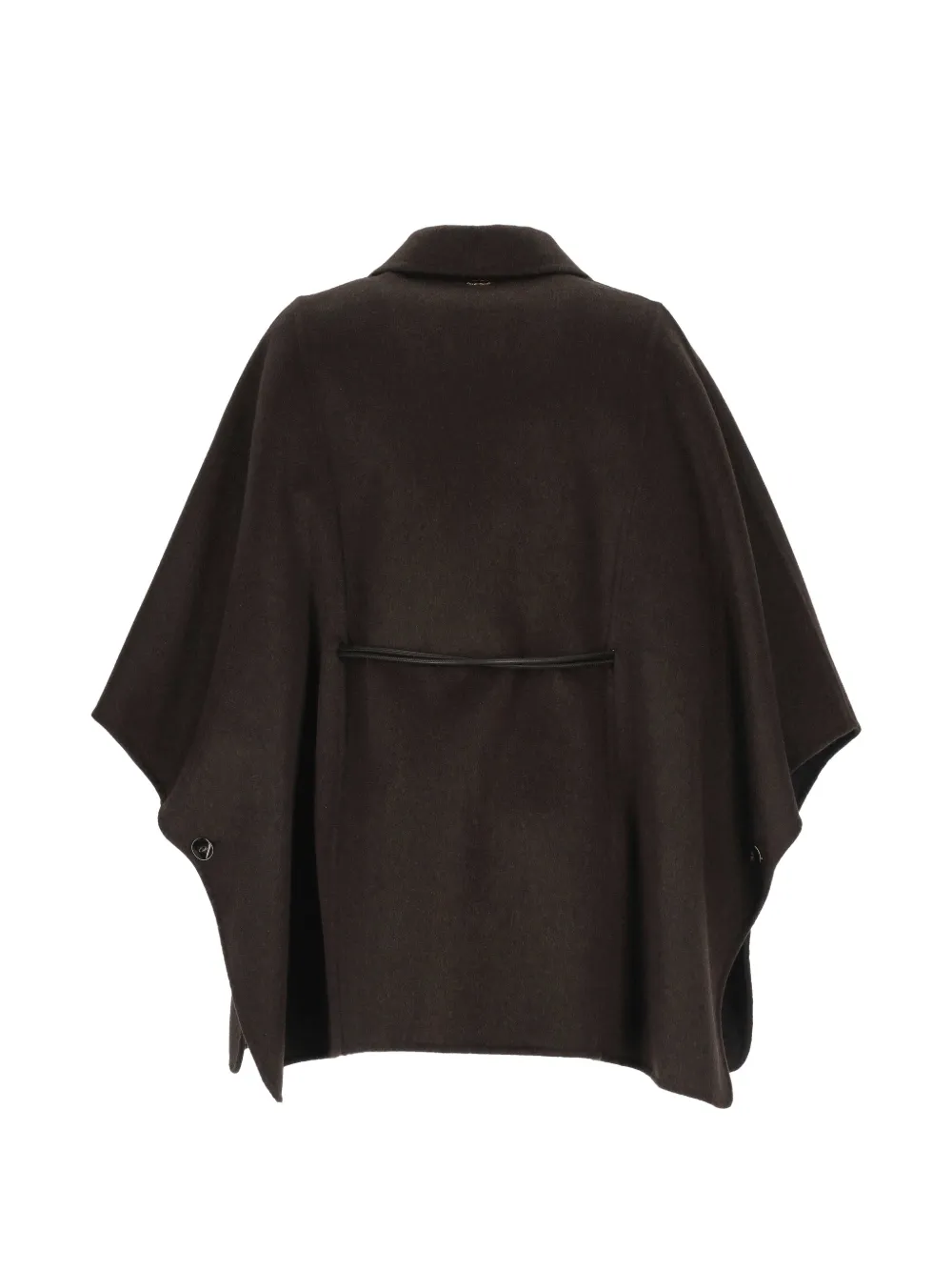 Agnona Jas met cape en ceintuur Bruin