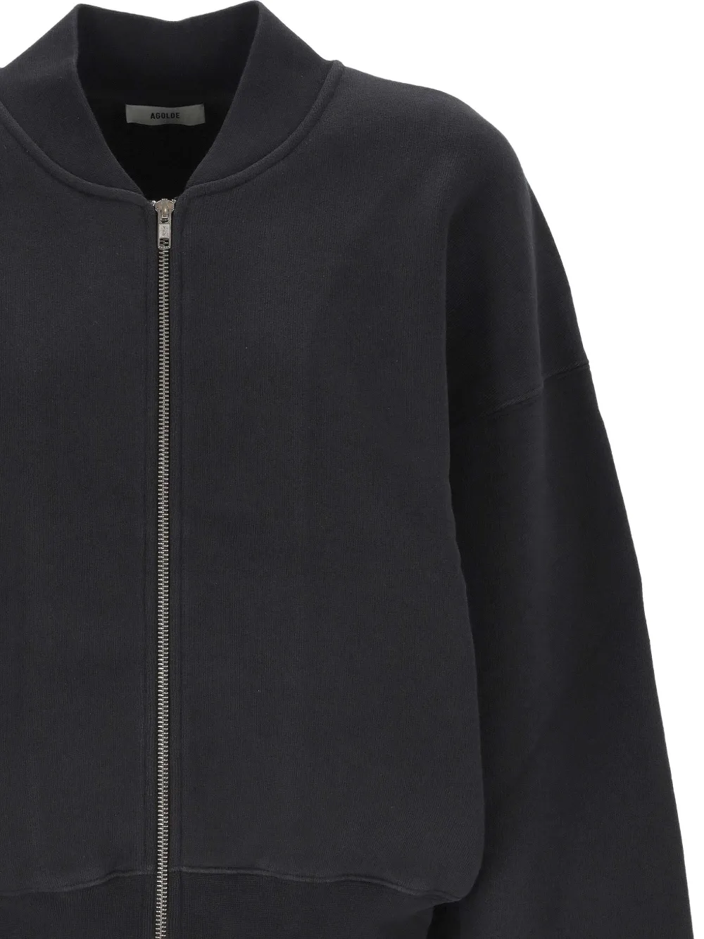 AGOLDE Tess zip-fastening sweatshirt Zwart