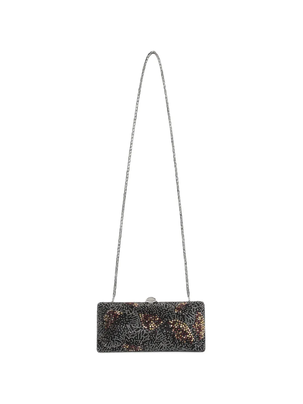 Rodo Clutch con cristalli - Nero