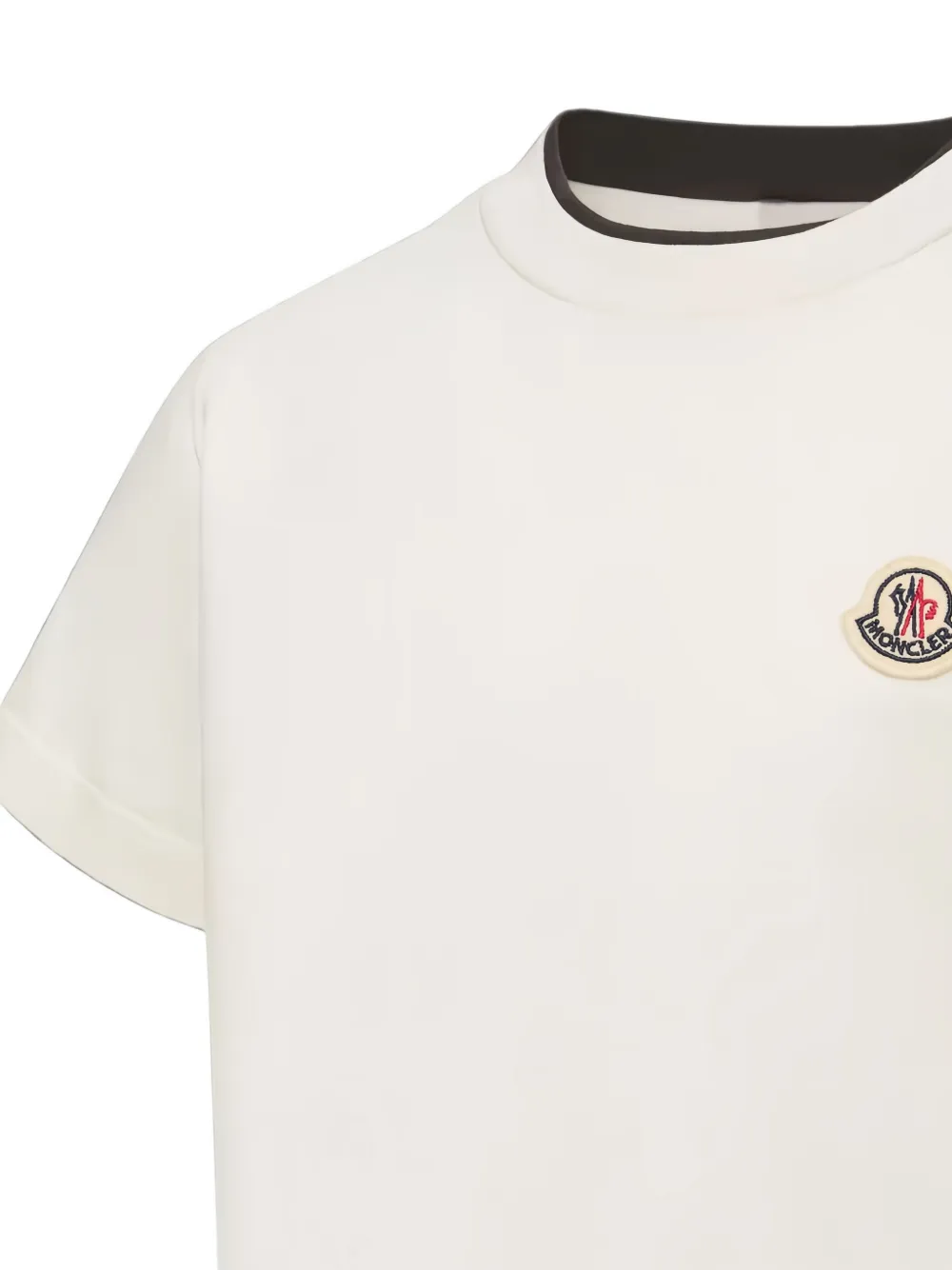 Moncler Enfant logo-patch T-shirt Wit