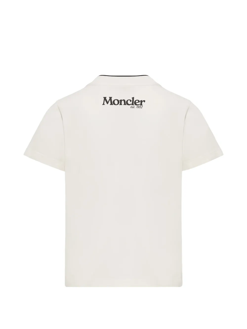 Moncler Enfant logo-patch T-shirt Wit