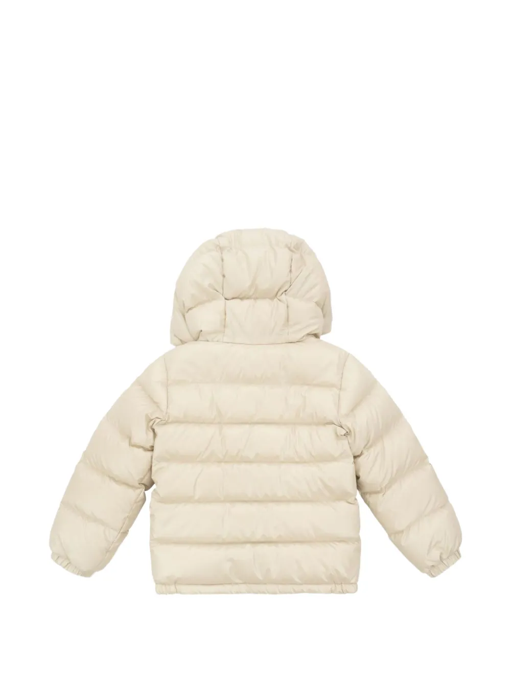 Moncler Enfant Gewatteerd jack met capuchon Beige