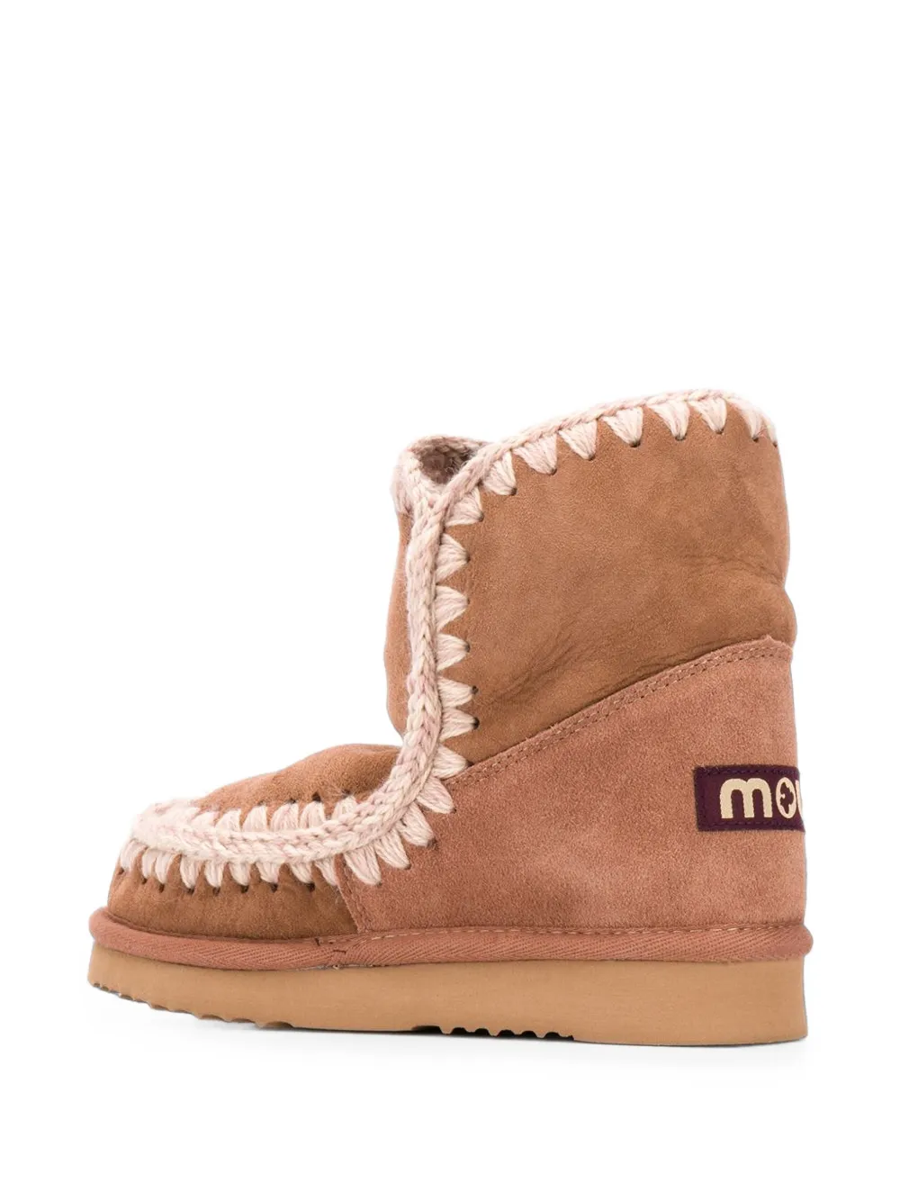Mou contrast-stitch ankle boots Bruin