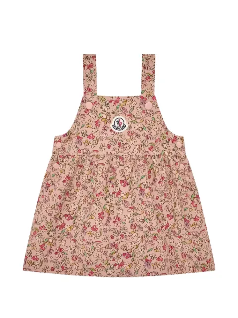 Moncler Enfant Kleid aus Cord mit Blumenprint