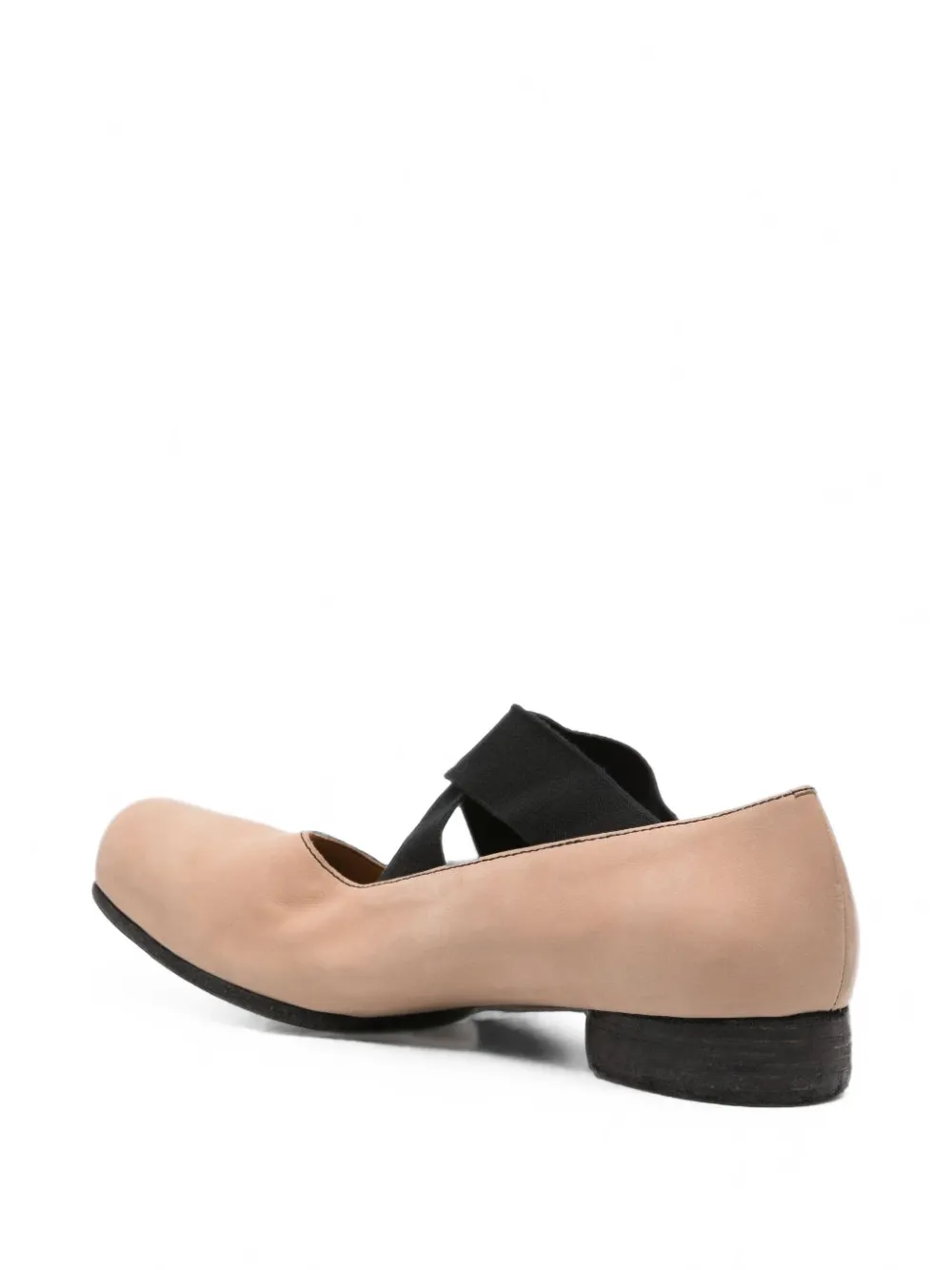 Uma Wang cross-strap square-toe pumps Beige