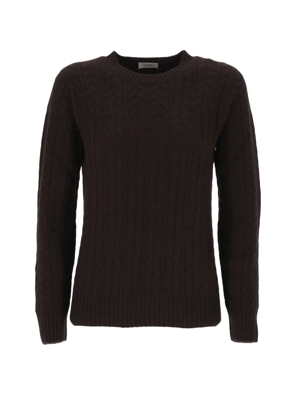 Agnona Pullover mit Zopfmuster - Braun