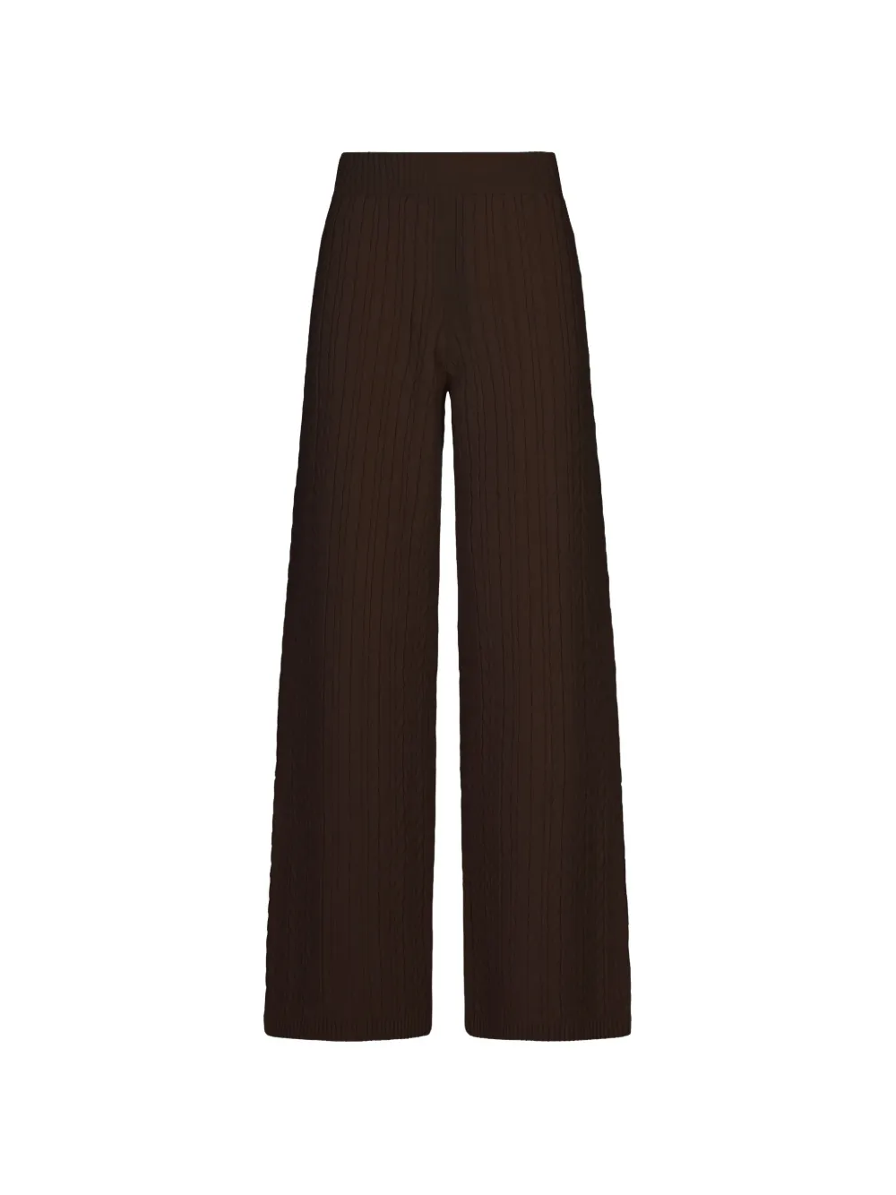 Agnona cable-knit wide-leg trousers