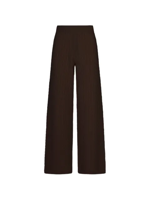 Agnona cable-knit wide-leg trousers